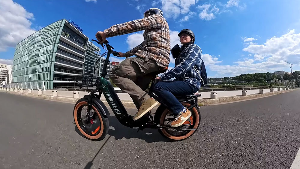 Test du vélo électrique pliable Lankeleisi Golf-X