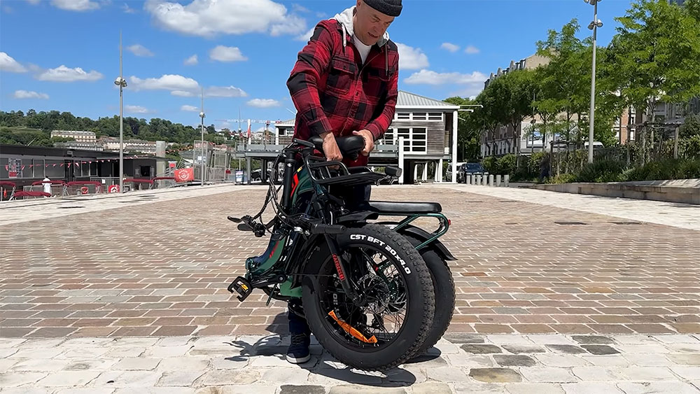 Test du fat bike pliant Fafrees F20 Max