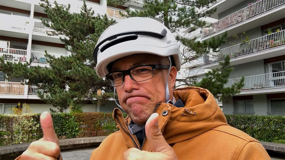 Test du casque lumineux de vélo UNIT1 Neon