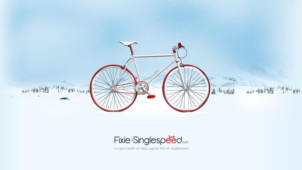 Un wallpaper ou fond d'écran fixie-singlespeed.com pour Noël