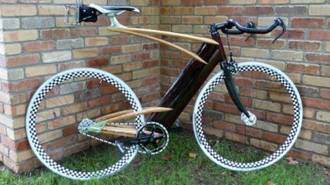Wood fixed bike de mister Ken Stolpmann