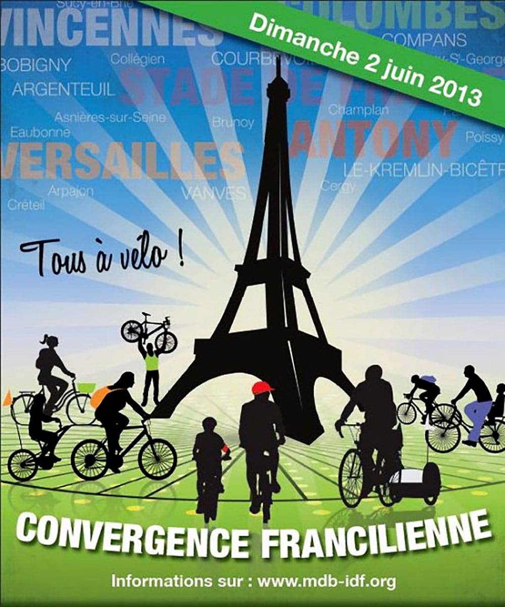 La Convergence Francilienne 2013, tous à vélo le 2 juin !