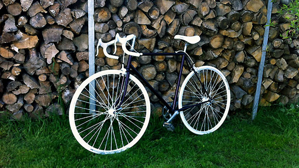 Un vieux vélo de course devenu un singlespeed stylé !