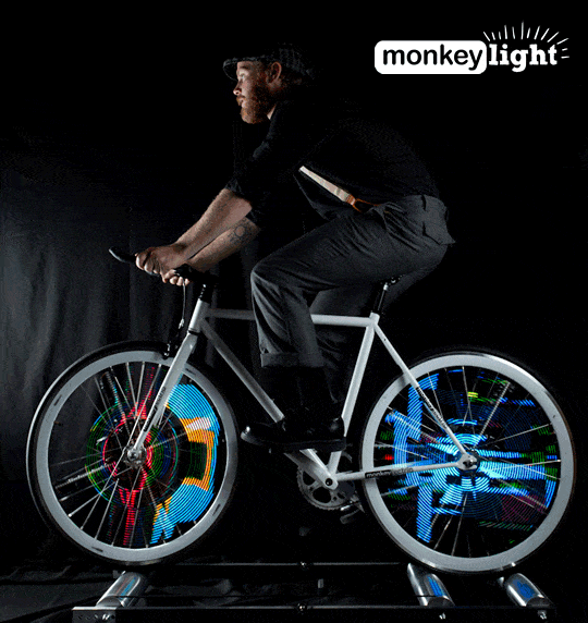 Monkey Light met des animations lumineuses sur votre vélo !