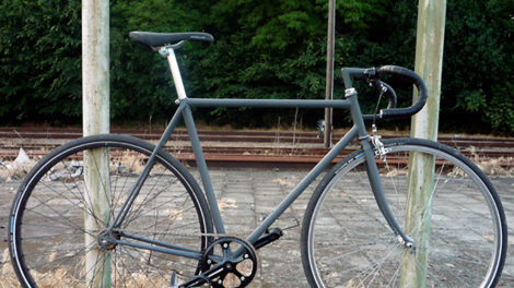 Vélo singlespeed Black & Grey made in Belgique