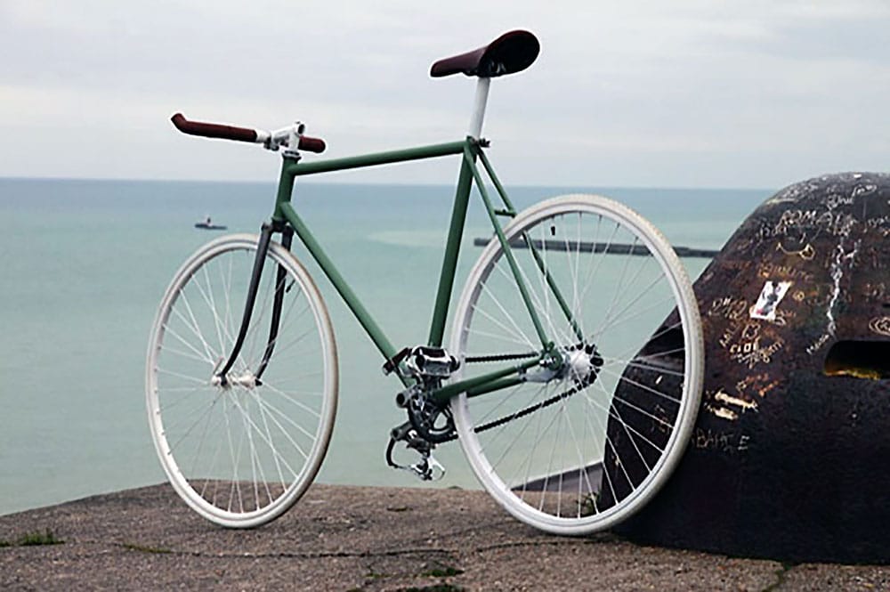 Un vélo singlespeed à retropédalage Dieppois