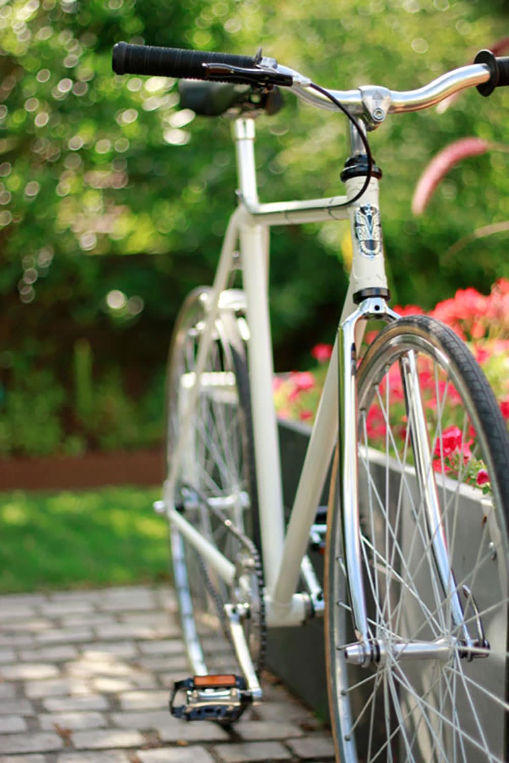 Vélo type singlespeed vintage couleur créme !