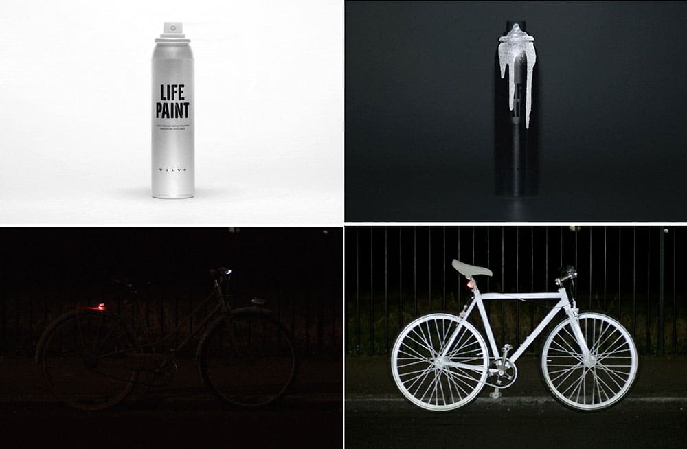 La campagne vélo innovante Volvo Life Paint Campaign