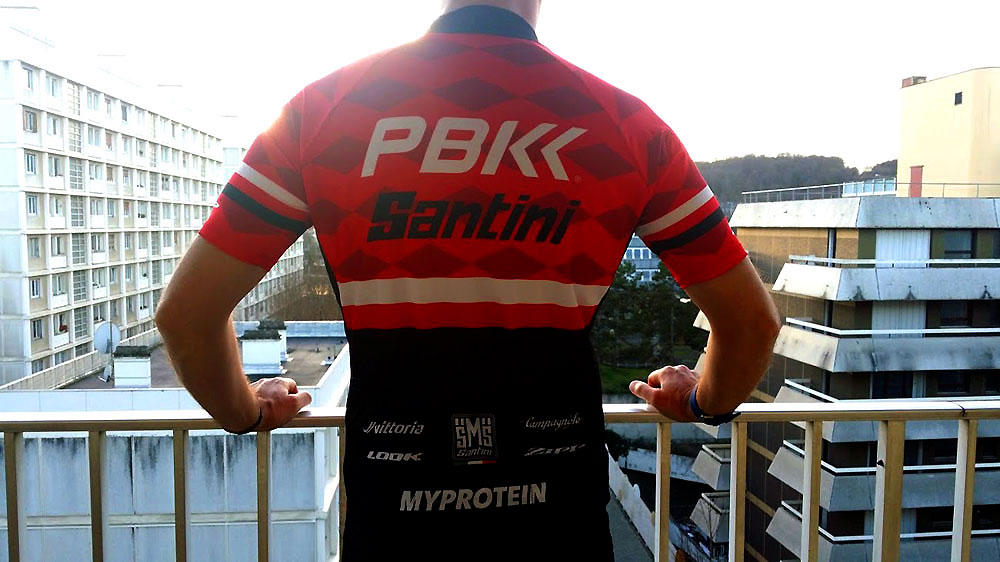 Maillot cycliste PBK Santini Replica Team Short Sleeve