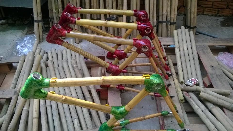 Bamboocyclette un vélo urbain avec cadre en bambou