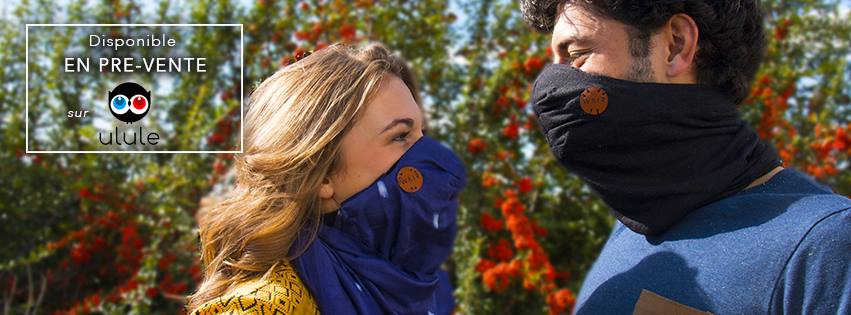 Soutenez Wair, le premier foulard anti-pollution pour vélo urbain