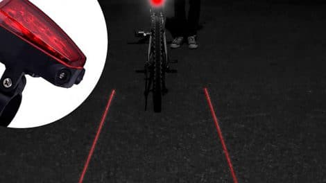 Newton Star 5 Leds, l'éclairage laser arrière de vélo