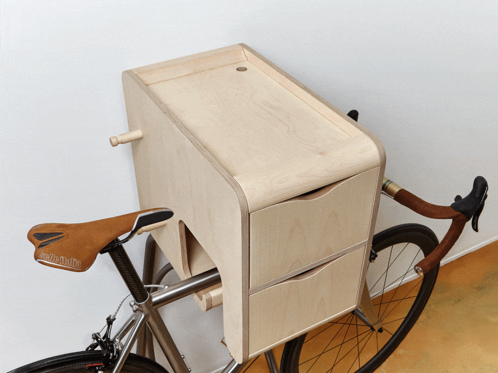 Bike Butler, un meuble de rangement pour cyclistes