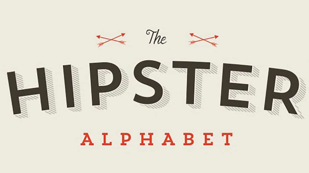Michael Mahaffey invente l’alphabet hipster humoristique