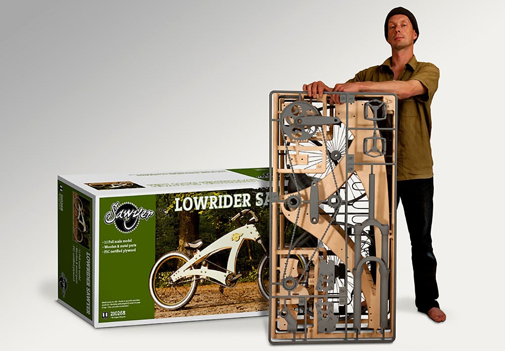 Le Sawyer, un vélo en bois vendu en kit par Jurgen Kuipers