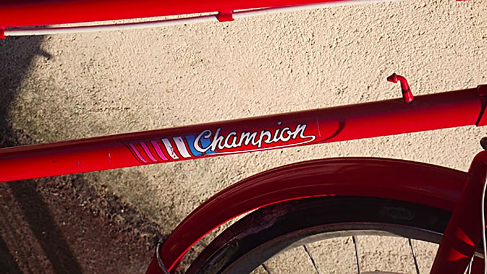Single speed rouge Champion, vintage 80′