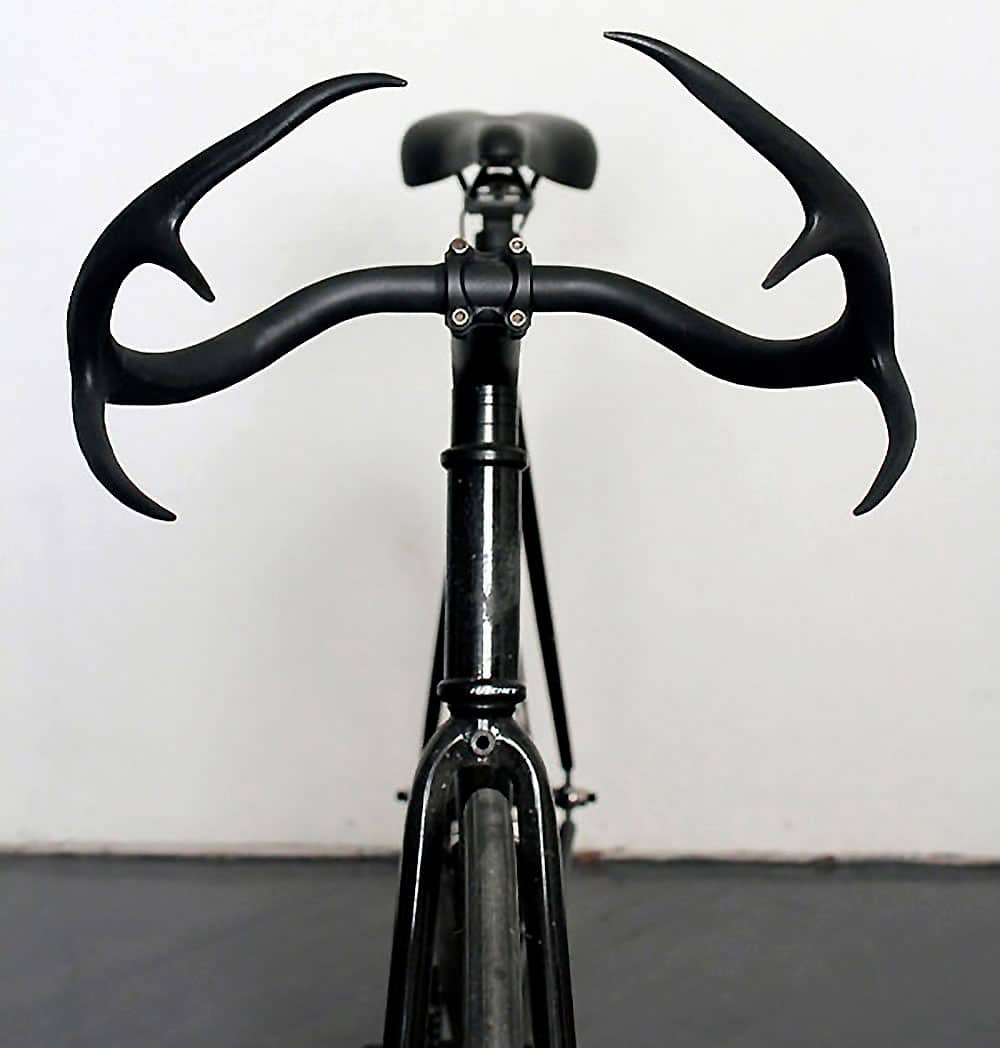 Un guidon ou cintre de vélo en forme de bois de cerf !