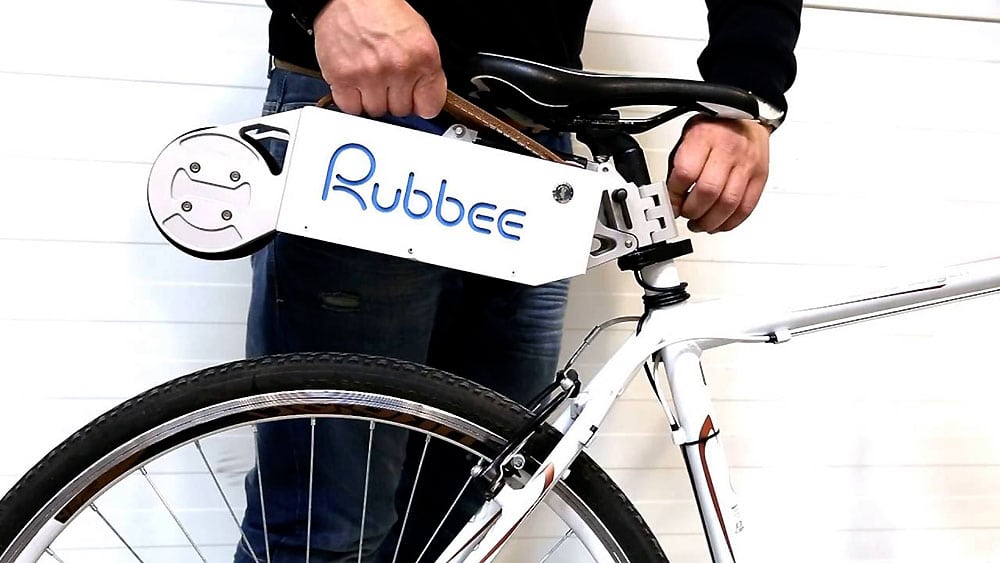 Kit électrique Rubbee convertit n'importe quel vélo en électrique