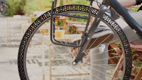 Un pneu imprimable en 3D et increvable de vélo