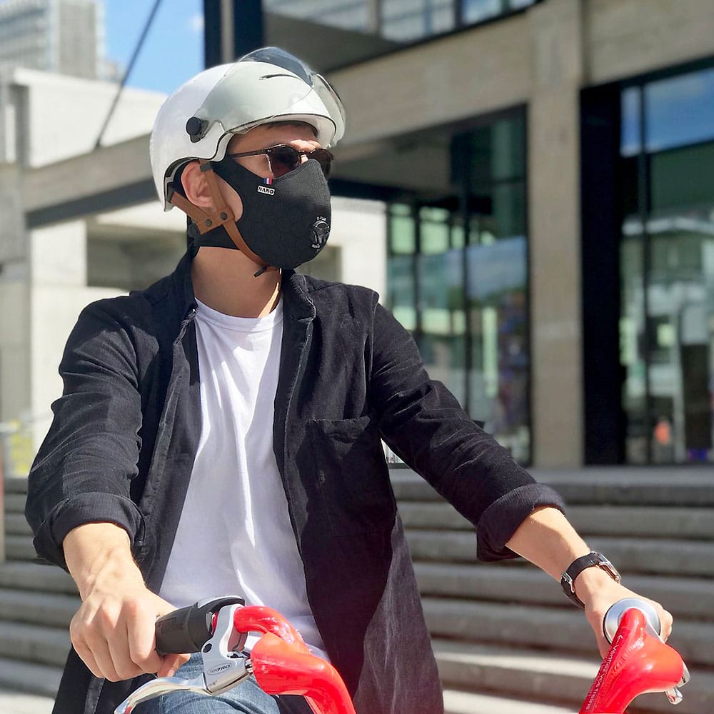 Masque antipollution Nano Light R-Pur dédié au vélo