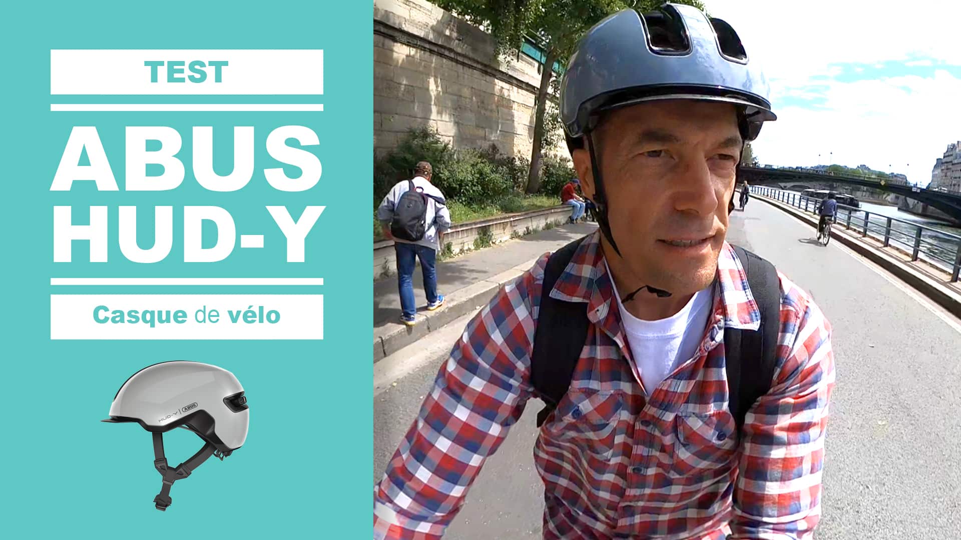 Test Abus Hud-Y, casque de vélo sur Le Vélo Urbain.com