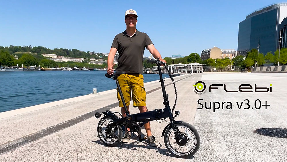 Test vélo électrique pliable Supra 3.0+ de Flebi