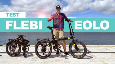 Test du vélo électrique pliable Eolo de Flebi
