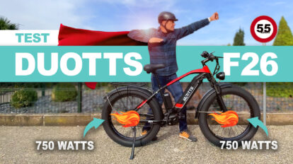 Test et review du vélo électrique Duotts F26