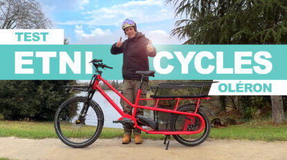 Test du vélo électrique cargo ETNI Cycles Oléron