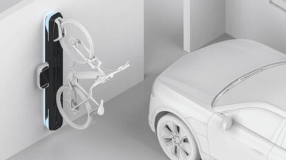 Station de recharge pour vélos électriques dans les garages