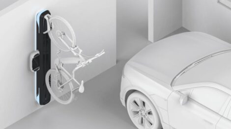 Station de recharge pour vélos électriques dans les garages