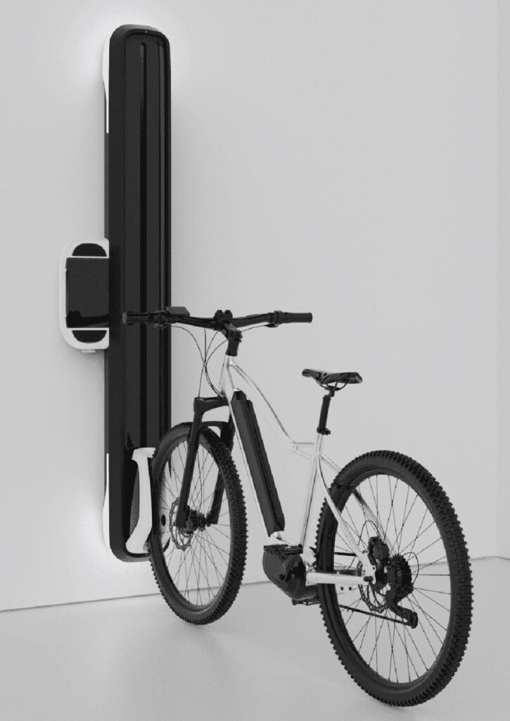 Station de recharge pour vélos électriques dans les garages