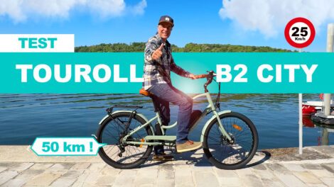 Test vélo électrique féminin Touroll B2