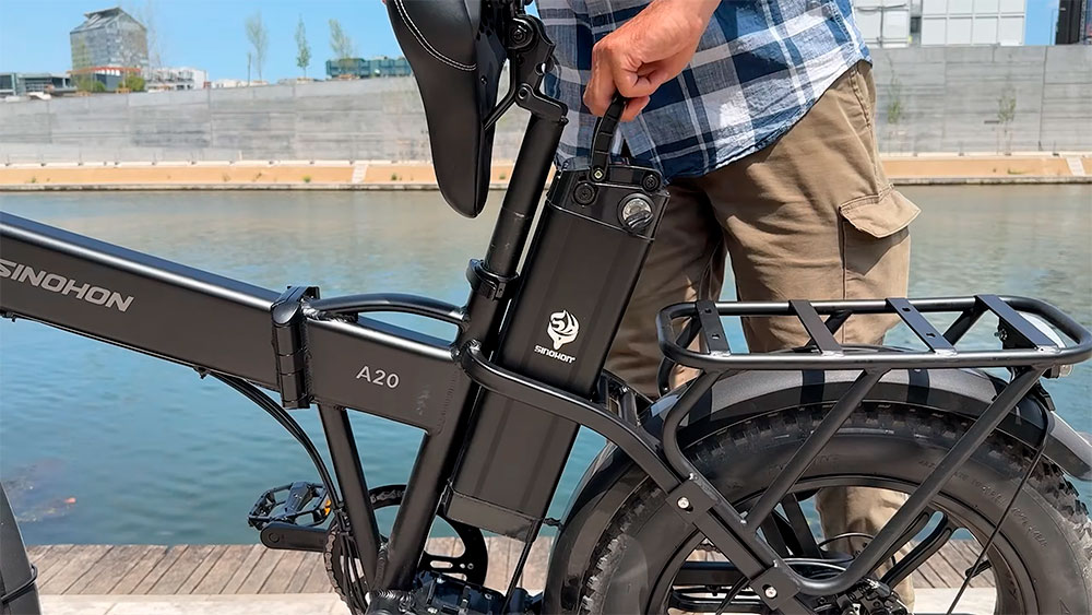 Test du fat bike électrique pliant Sinohon A20