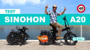 Test du fat bike électrique pliant Sinohon A20