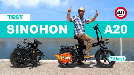 Test du fat bike électrique pliant Sinohon A20
