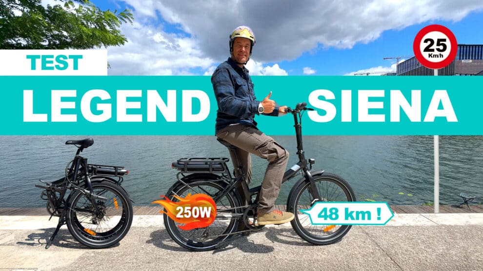 Test du vélo pliant électrique Siena Legend eBikes