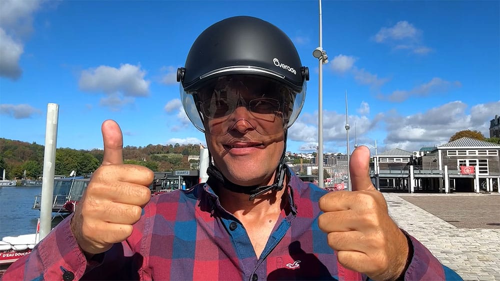 Test du casque de vélo lumineux Overade LIFE