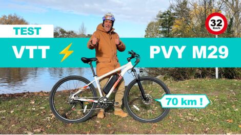Test du VTT électrique PVY M29