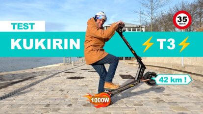 Test KuKirin T3, la trottinette électrique de 1000 watts !