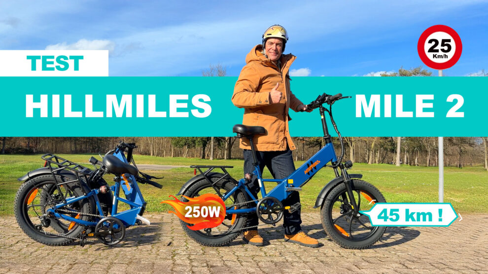 Test et avis, vélo électrique pliant HillMilles Mille 2
