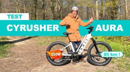 Test du vélo électrique FatBike Cyrusher Aura