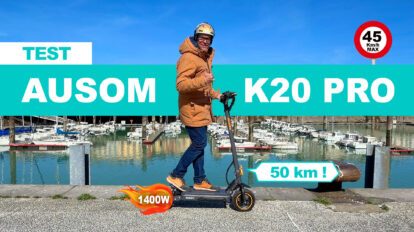 Test et avis de la trottinette électrique Ausom K20 Pro