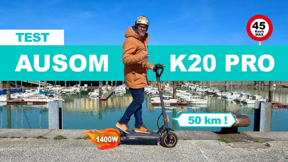 Test et avis de la trottinette électrique Ausom K20 Pro