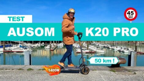 Test et avis de la trottinette électrique Ausom K20 Pro
