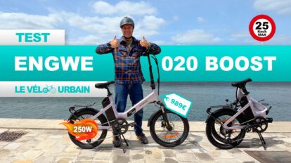 Engwe O20 Boost, meilleur vélo électrique pliant à 1000€ ?