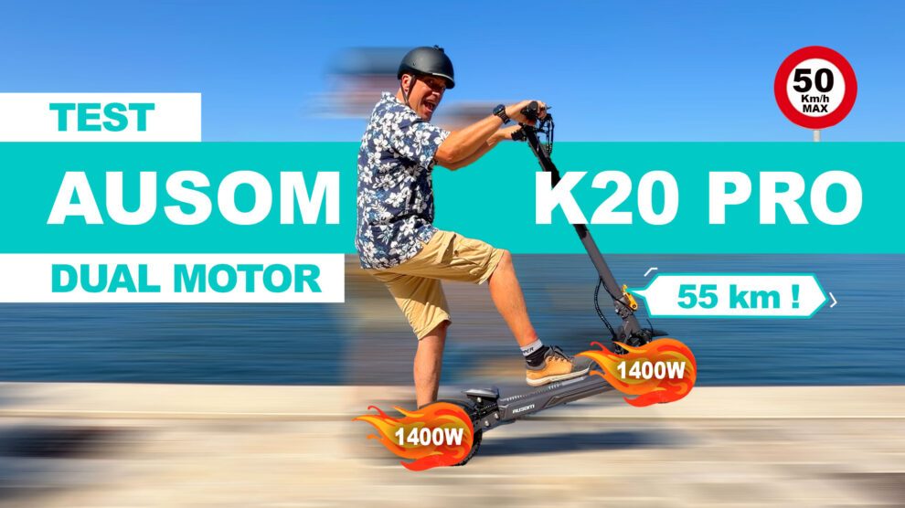 Test trottinette électrique Ausom K20 Pro Dual Motor
