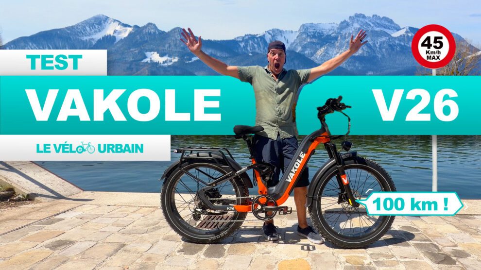 Test complet du vélo FAT BIKE électrique Vakole V26