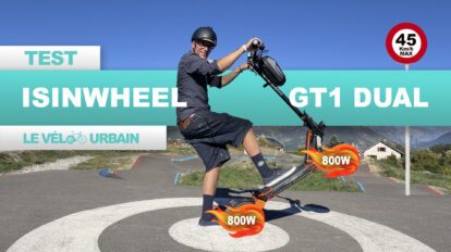 Test de la trottinette électrique Isinwheel GT1 Dual