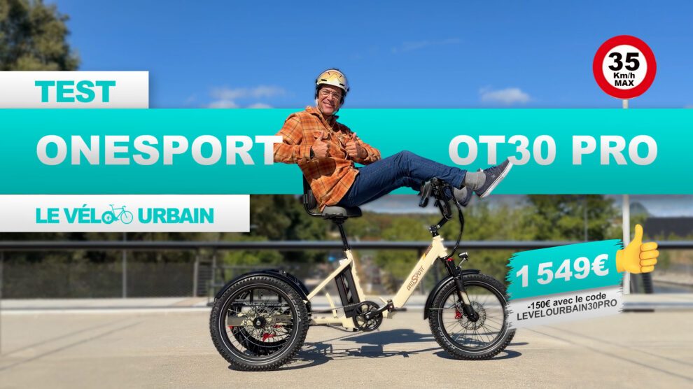 Test OneSport OT30 Pro, un tricycle électrique pliable